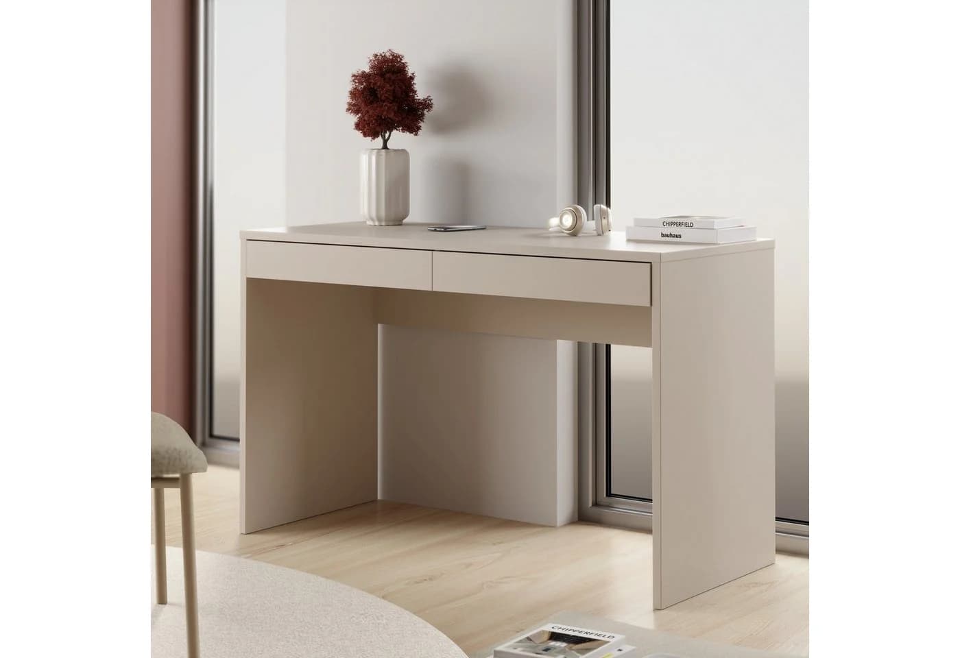 PREISBRECHER Schreibtisch MILLES Sandfarben Modern