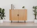 PREISBRECHER Sideboard Kajsa Eiche-Dekor mit Schiebetüren Bild 1