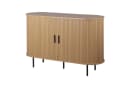 PREISBRECHER Sideboard Kajsa Eiche-Dekor mit Schiebetüren Bild 2
