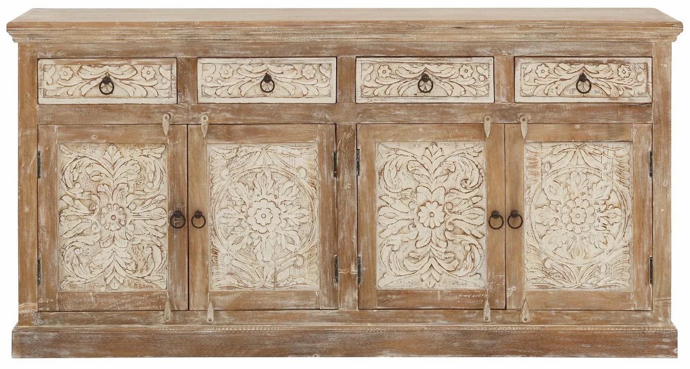 OTTO HOME Sideboard Malati Braun Massivholz - Bild 1