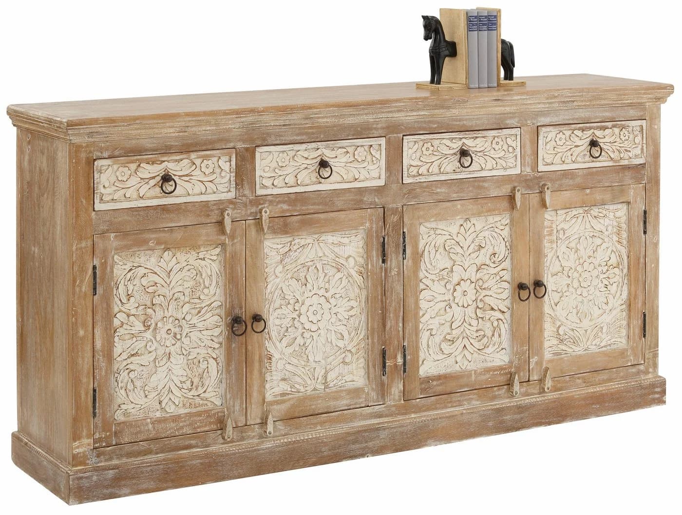 OTTO HOME Sideboard Malati Braun Massivholz - Bild 4