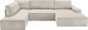 HOME AFFAIRE Wohnlandschaft SHERWOOD U-Form Beige mit Schlaffunktion Bild 1