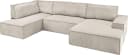 HOME AFFAIRE Wohnlandschaft SHERWOOD U-Form Beige mit Schlaffunktion Bild 5