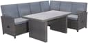 KONIFERA Gartenlounge-Set Paris Grau Aluminium Polyrattan Bild 3