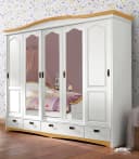 OTTO home Schiebetürenschrank Konrad Landhausstil Weiß Massivholz Bild 2