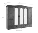 OTTO home Schiebetürenschrank Konrad Landhausstil Weiß Massivholz Bild 5