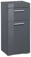 WELLTIME Unterschrank Avena Grau Hochglanz mit 1 Schublade Bild 2