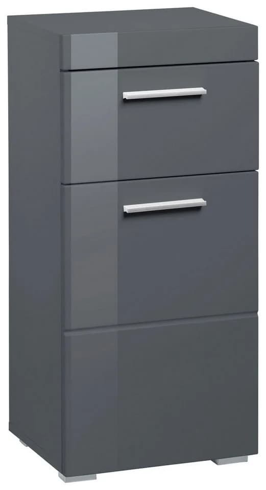 WELLTIME Unterschrank Avena Grau Hochglanz mit 1 Schublade - Bild 2