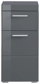 WELLTIME Unterschrank Avena Grau Hochglanz mit 1 Schublade Bild 3