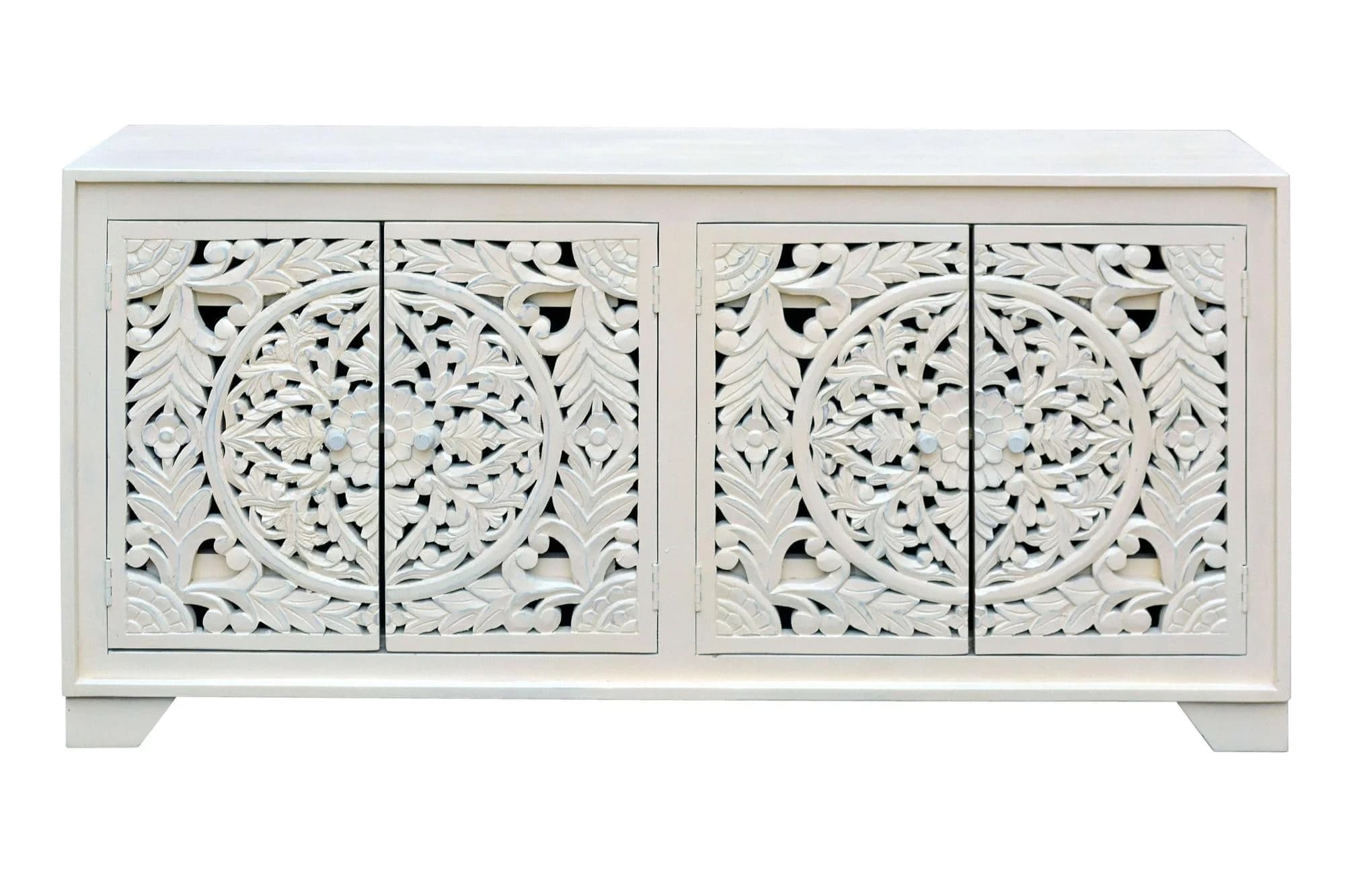 Sideboard HOME AFFAIRE Kenmare Creme Mangoholz 170 cm