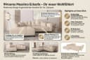 99rooms Ecksofa Massimo L-Form mit Schlaffunktion Strukturstoff NEVE Rostfarben Bild 4