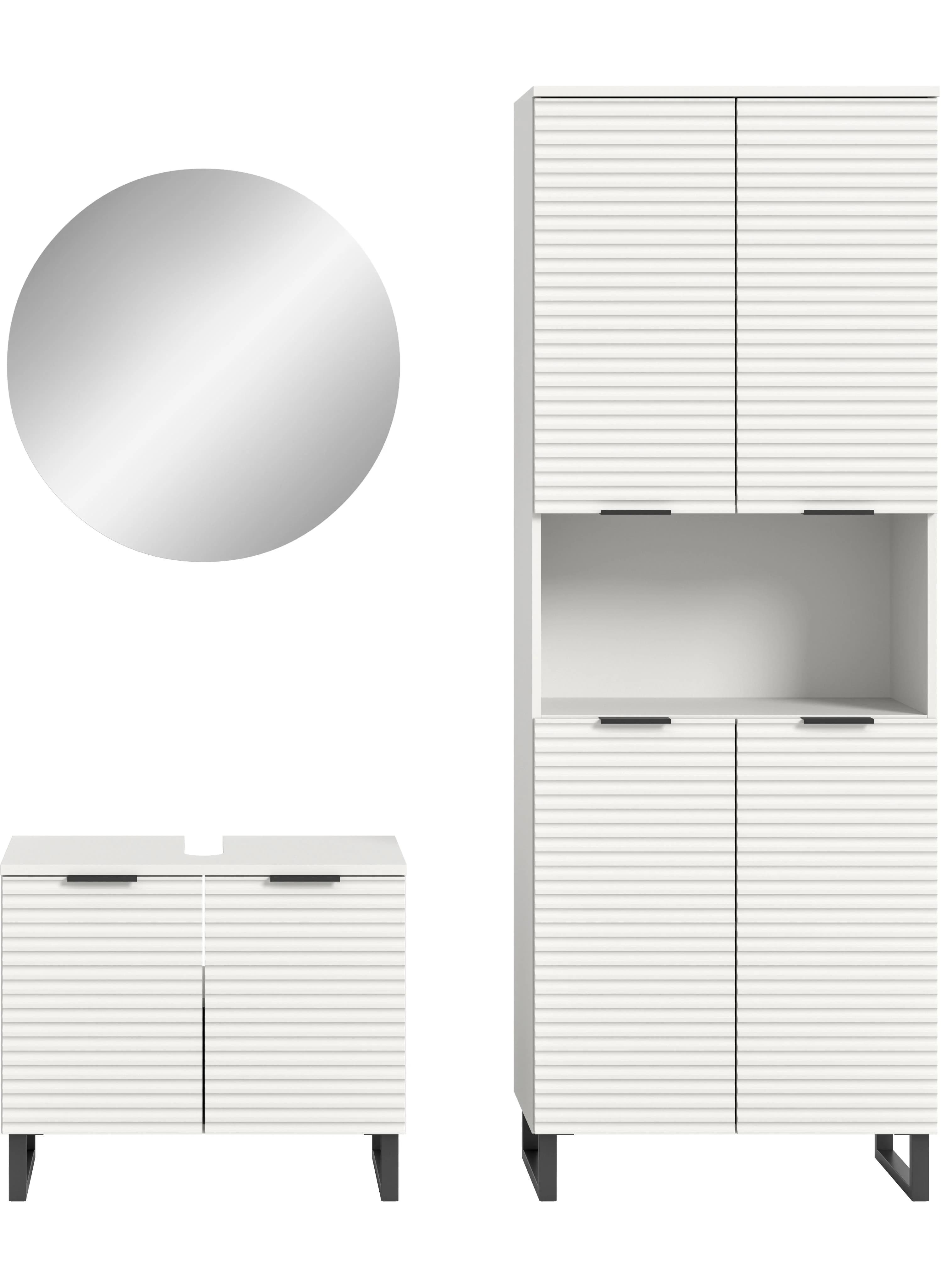 Welltime Badmöbel-Set Litica 155 cm Weiß