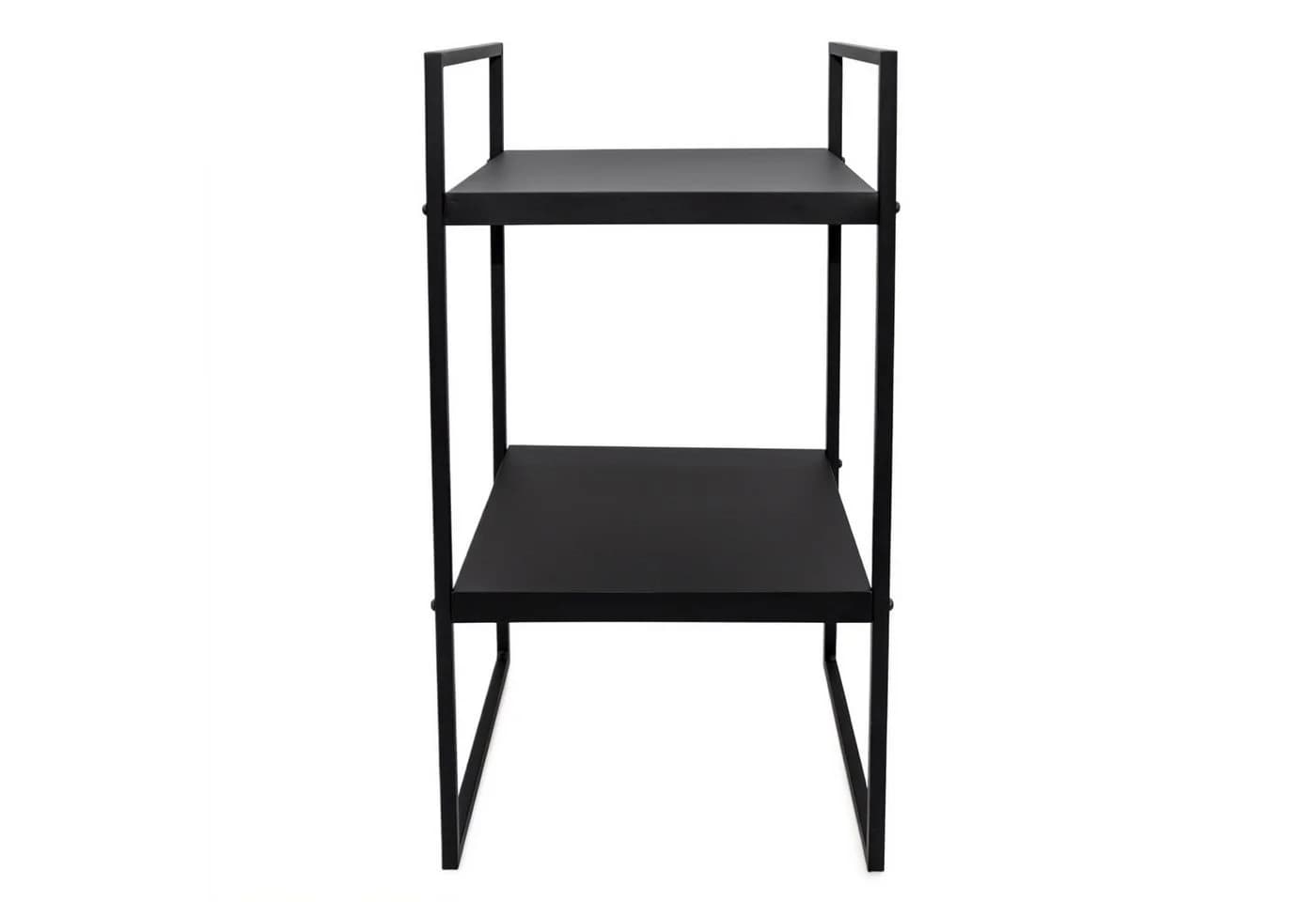 Spetebo Standregal Metall Schwarz 2 Fächer - Bild 3