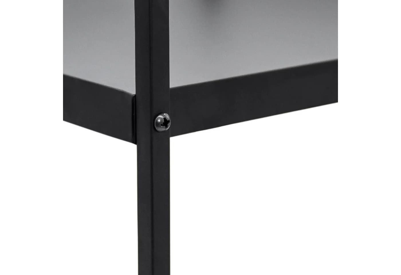 Spetebo Standregal Metall Schwarz 2 Fächer - Bild 4
