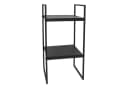Spetebo Standregal Metall Schwarz 2 Fächer Bild 5