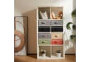LuxusKollektion Aufbewahrungsbox 4er-Set mit Deckel Orange/Grün/Grau/Beige Bild 1