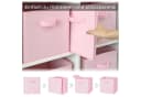 LuxusKollektion Faltbox Aufbewahrungswürfel Stoff Rosa 6er Set Bild 3