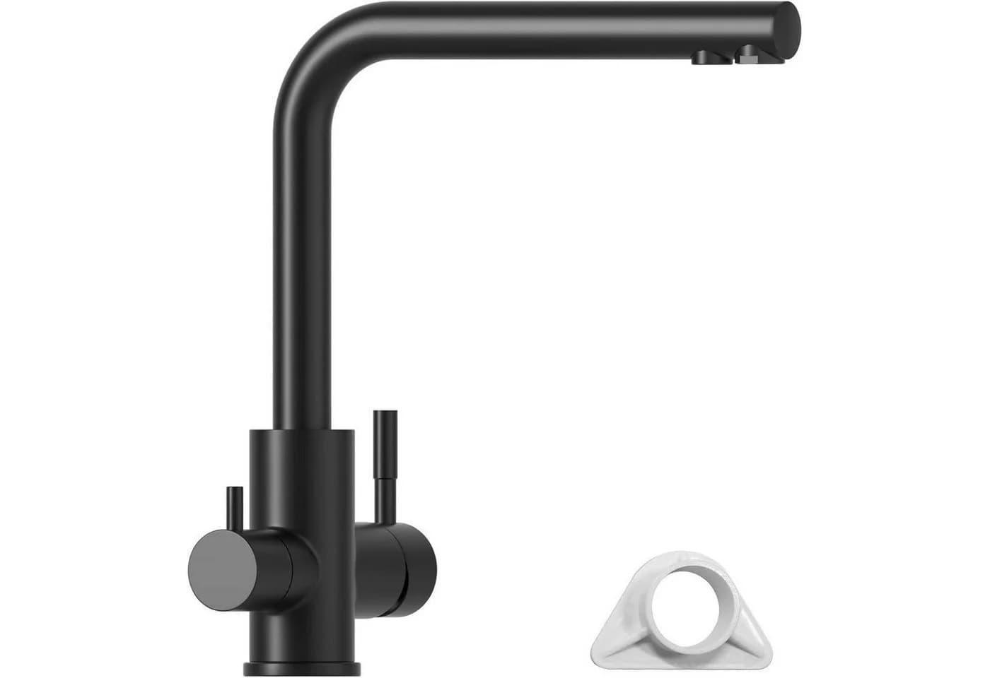 LuxusKollektion Spültischarmatur 3 Wege Schwarz 360° Drehbar - Bild 2