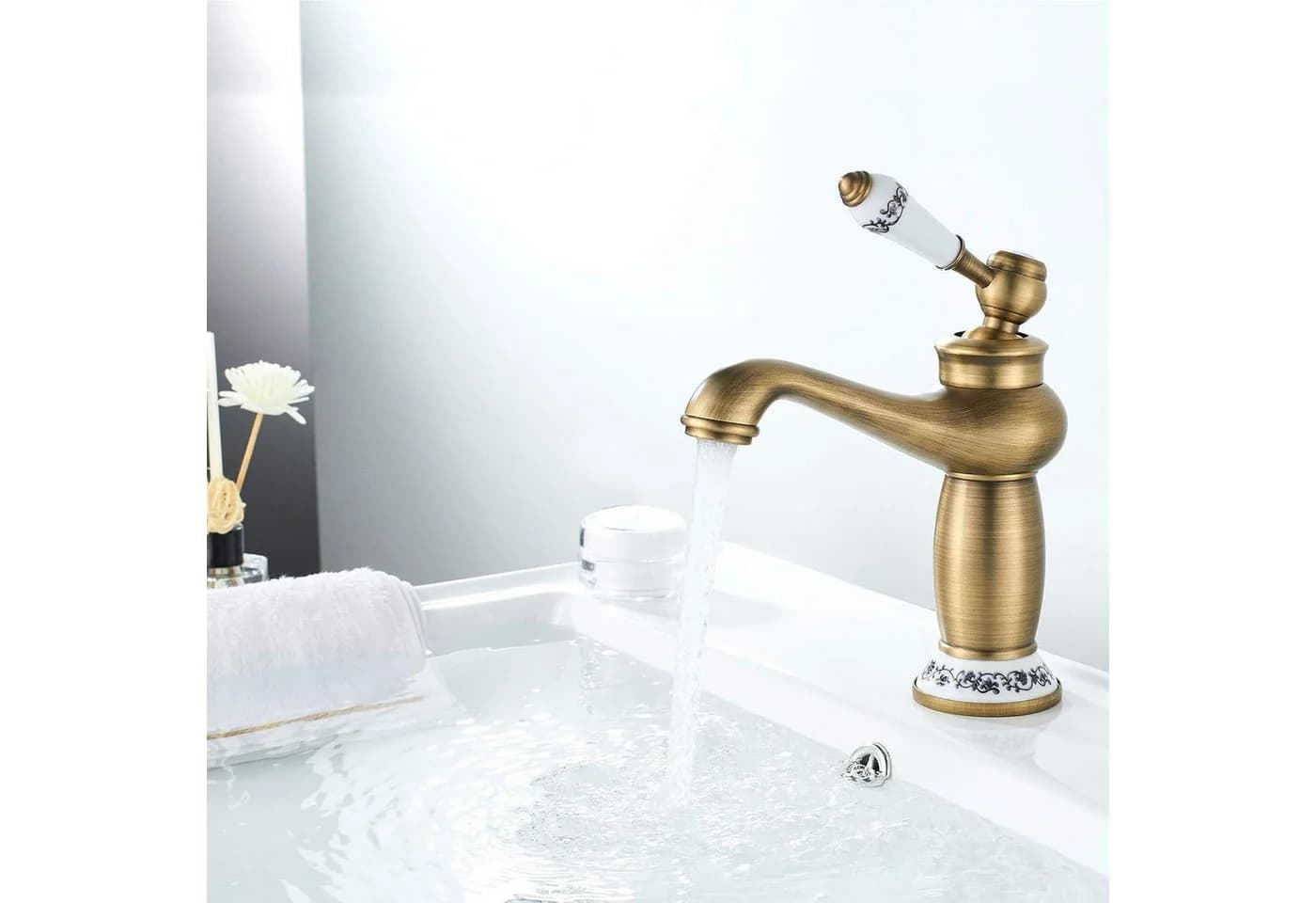 LuxusKollektion Waschtischarmatur Retro Bronze Einhebelmischer