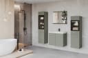 WELLTIME Badmöbel-Set MADRIT Salbei mit Waschbecken Bild 1