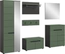 INOSIGN Garderoben-Set Rehat Garderobenkombination 255cm Basalt Grau Smoke Green Bild 2