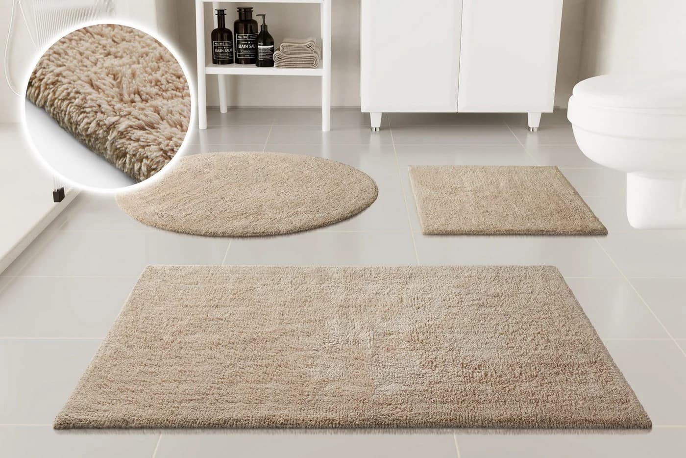 OTTO HOME Badematte Selenne Beige 100% Baumwolle - Bild 2