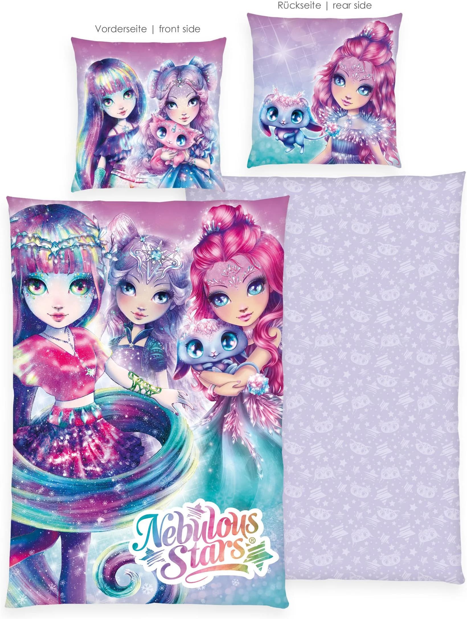 Kinderbettwäsche Nebulous Stars multicolour 2-teilig