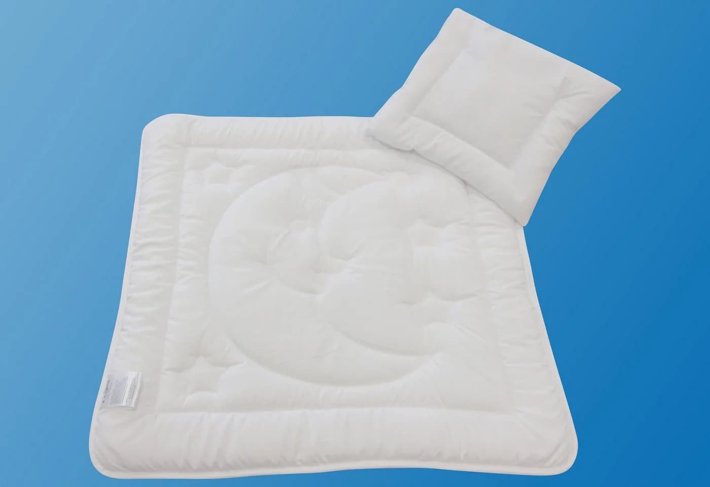 Dreams Bettdecken-Set Mond und Sterne Weiß Microfaser
