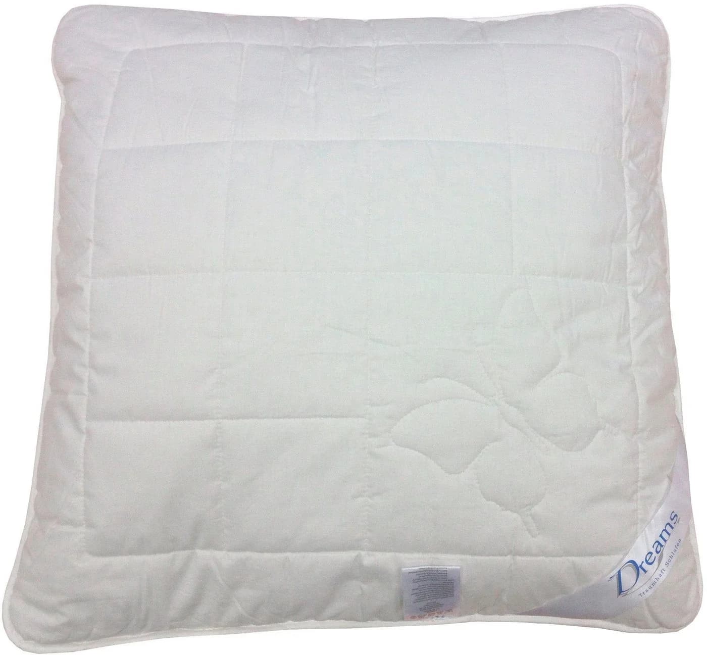 DREAMS Classic Seide Naturfaserkissen Weiß 80x80cm Baumwolle Polyester - Bild 2