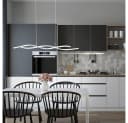SellTec LED Pendelleuchte Welle Silber Dimmbar Memory Funktion Bild 3