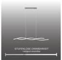 SellTec LED Pendelleuchte Welle Silber Dimmbar Memory Funktion Bild 4