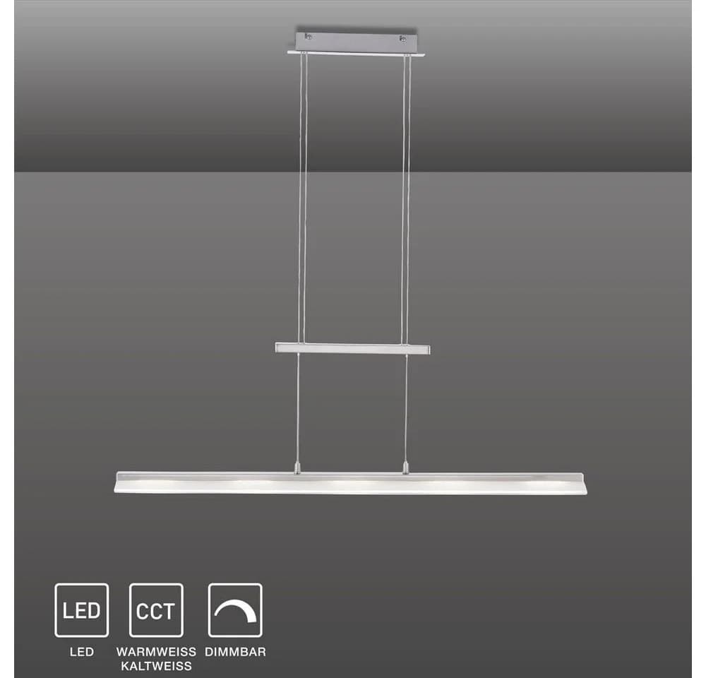 SellTec LED Pendelleuchte NELE 100 cm Stahl Dimmbar CCT