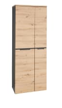 Aktenschrank INNOSTYLE Grau Graphit Holzoptik 2-Türer mit Soft-Close Bild 1