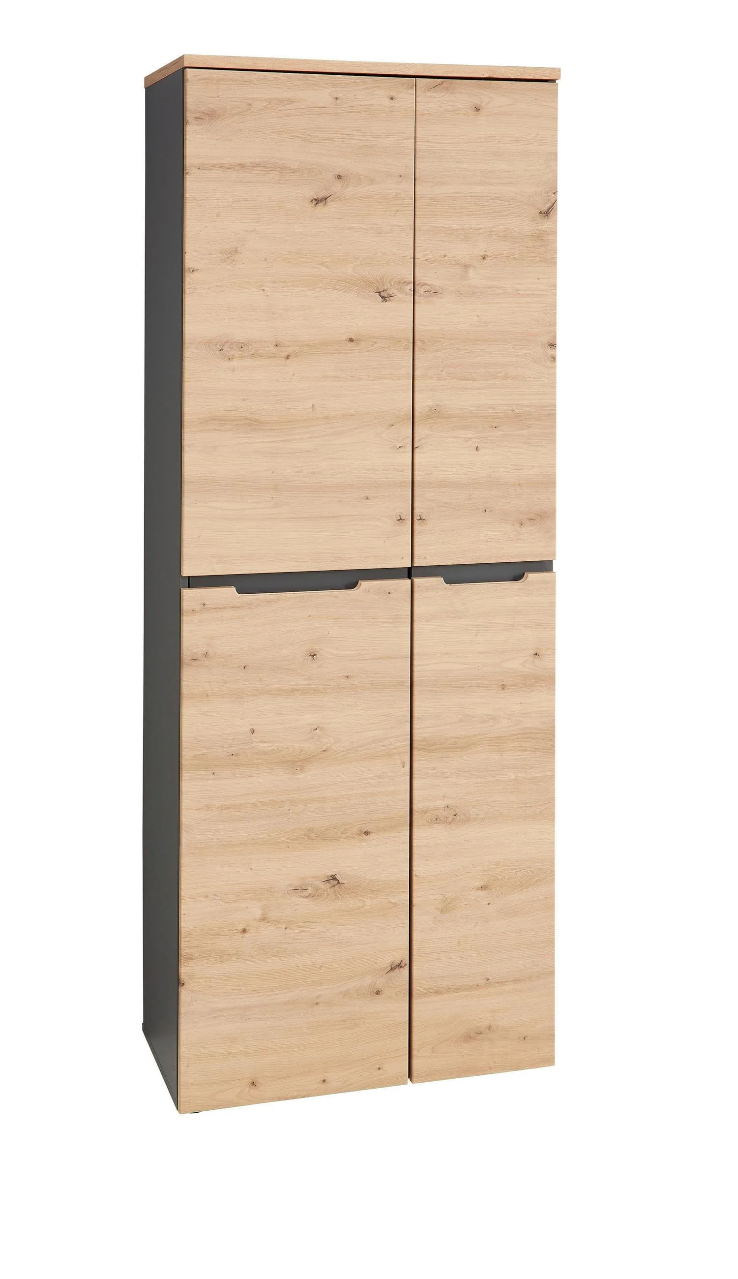 Aktenschrank INNOSTYLE Grau Graphit Holzoptik 2-Türer mit Soft-Close - Bild 1