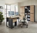 Aktenschrank INNOSTYLE Grau Graphit Holzoptik 2-Türer mit Soft-Close Bild 2