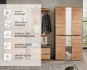 Garderoben-Set INNOSTYLE MEMPHIS Braun Artisan Eiche Modern Bild 5