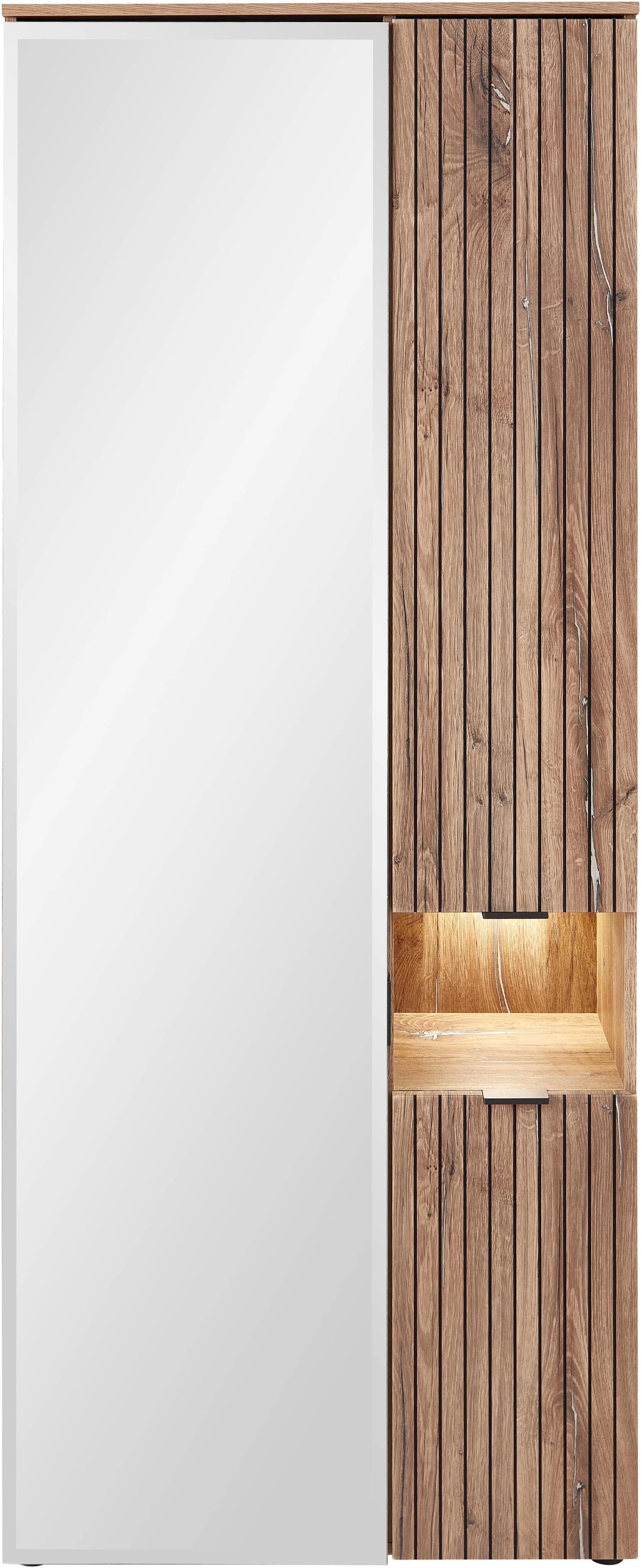 Innostyle LINEA Flurgarderoben Set 5-teilig, Holzwerkstoff, MDF, LED-Beleuchtung, Soft-Close