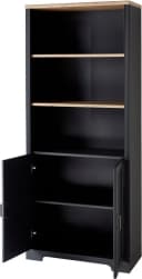 Aktenschrank INNOSTYLE Graphit mit Eiche Absetzung Bild 1