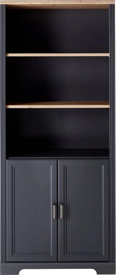 Aktenschrank INNOSTYLE Graphit mit Eiche Absetzung - Bild 2