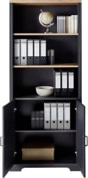 Aktenschrank INNOSTYLE Graphit mit Eiche Absetzung Bild 4