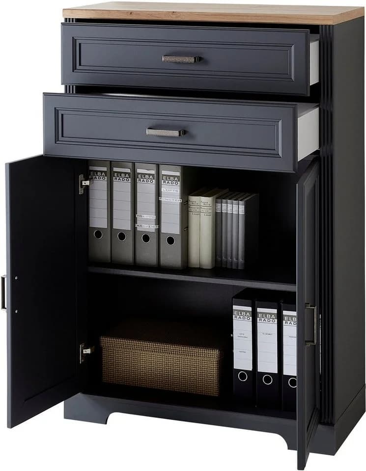 Aktenschrank INNOSTYLE Grau mit Soft-Close und FSC-Holzwerkstoff - Bild 3