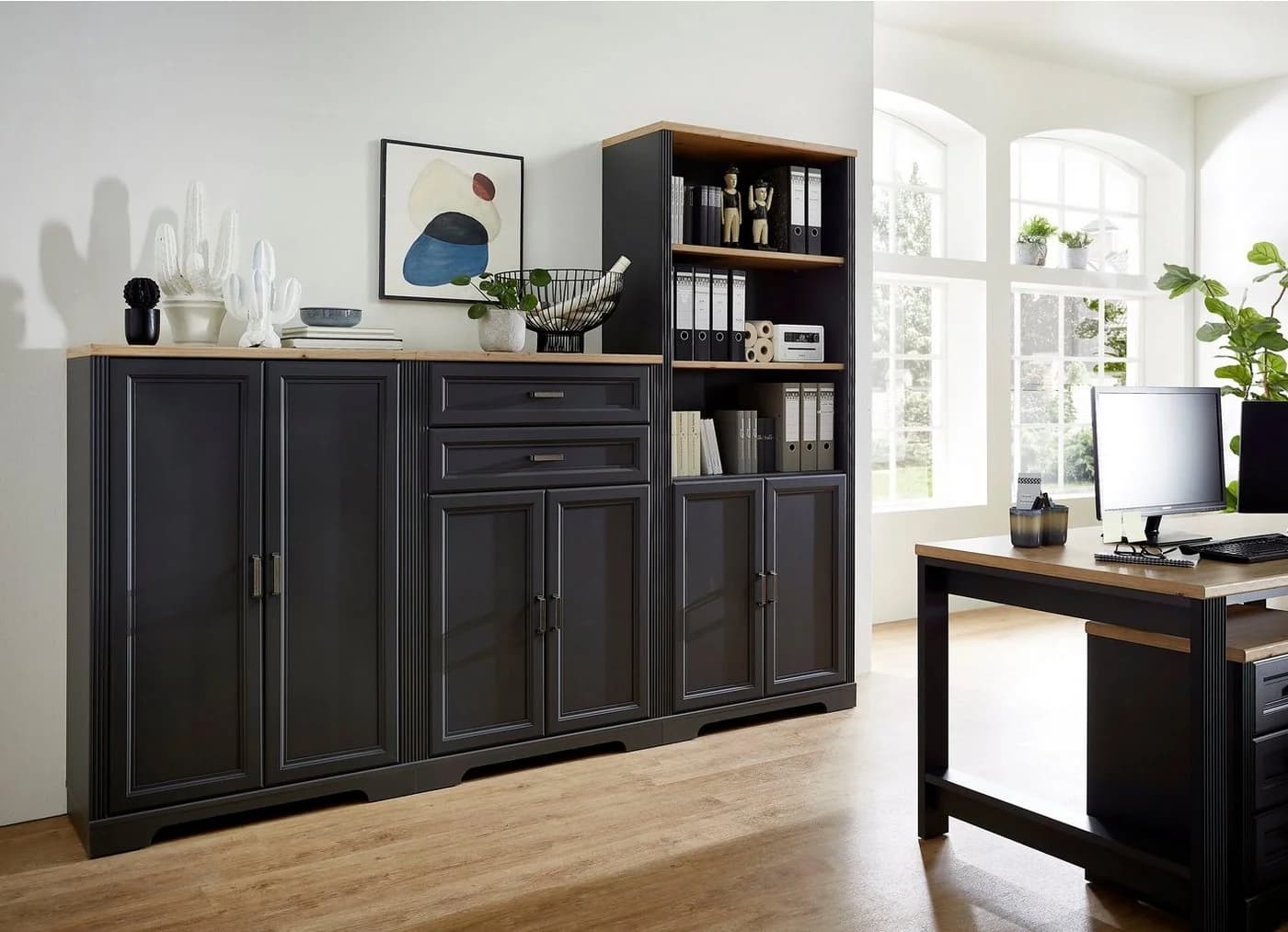 Aktenschrank INNOSTYLE Grau mit Soft-Close und FSC-Holzwerkstoff - Bild 5