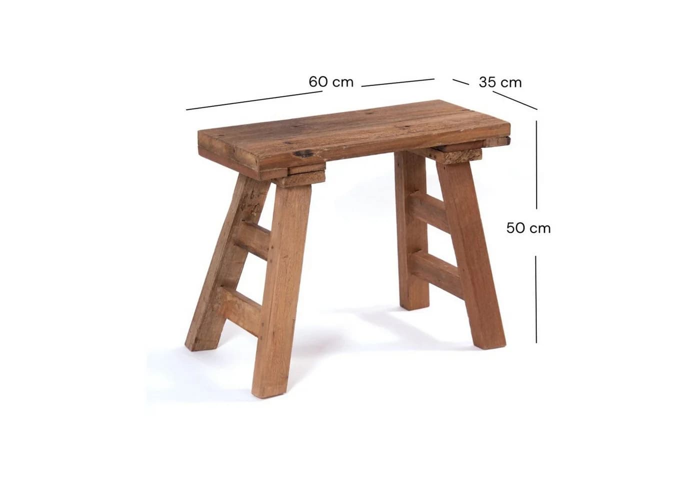 DESIGN DELIGHTS Sitzbank Bellagio Vintageholz Mix Massivholz Hocker