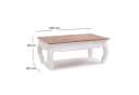 DESIGN DELIGHTS Couchtisch OPIUMTISCH EAST Altholz massiv Shabby Chic Bild 1