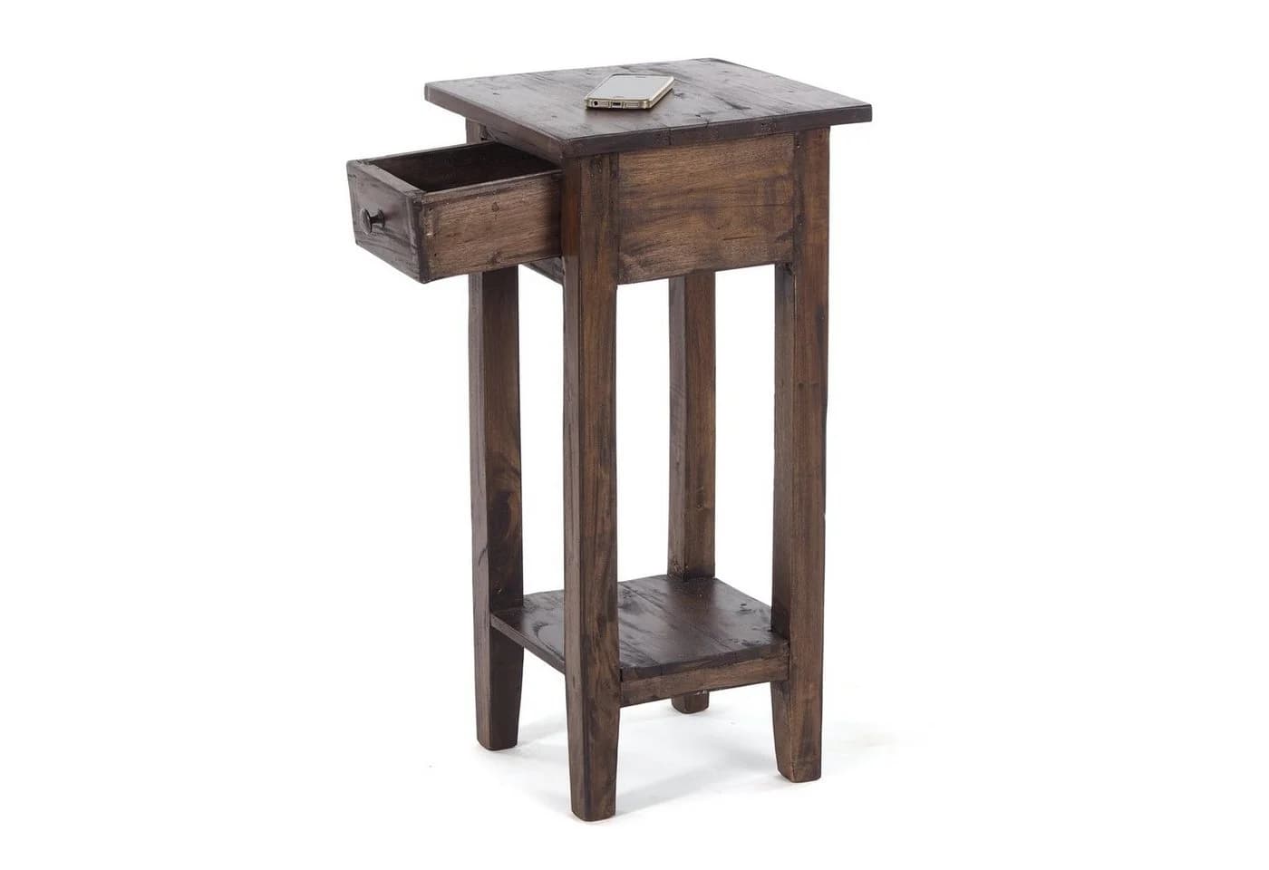 DESIGN DELIGHTS Telefontisch DRAWER 65 Altholz massiv Shabby - Bild 3