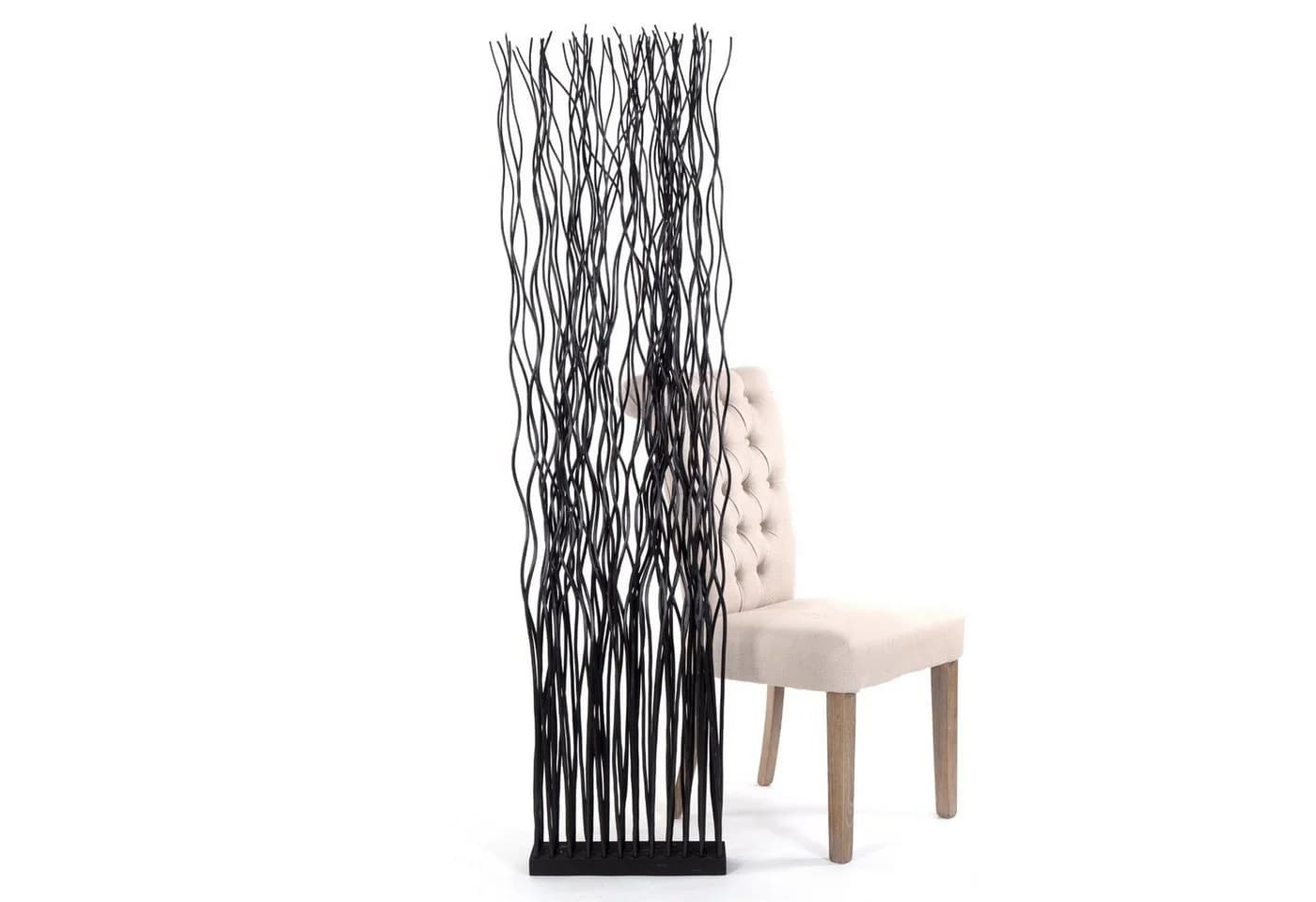 DESIGN DELIGHTS Paravent WAVE Weidenholz Raumteiler - Bild 3