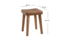 DESIGN DELIGHTS Hocker Lupo Massivholz Bild 1