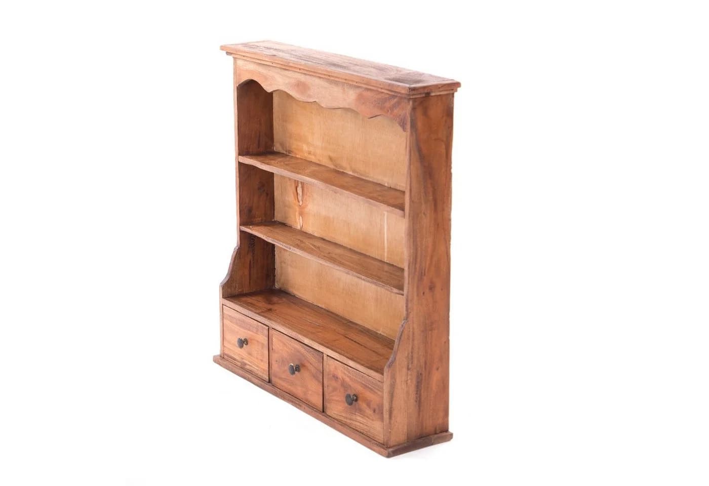 DESIGN DELIGHTS Wandregal Nelia Altholz 3 Schubladen - Bild 5