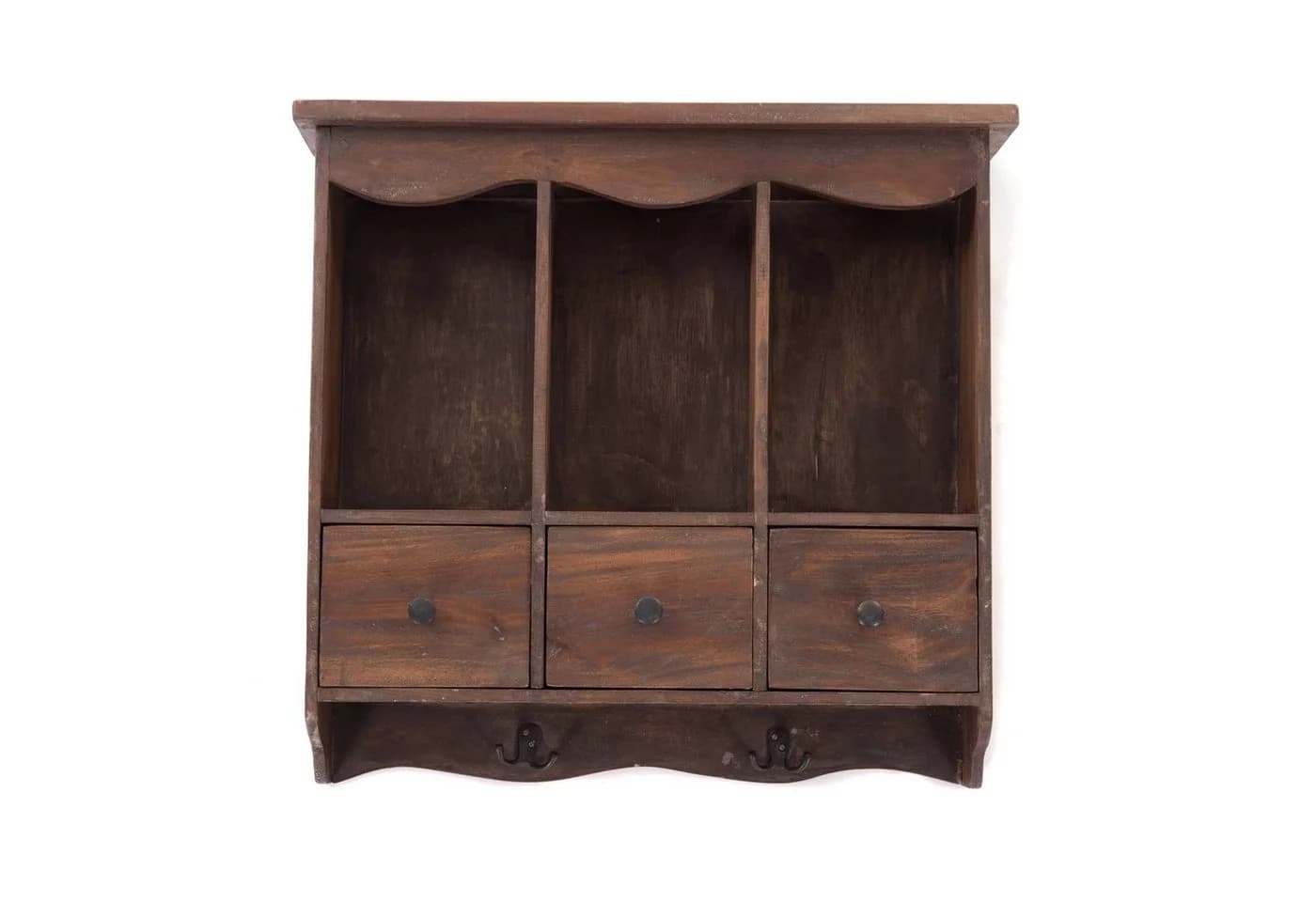 DESIGN DELIGHTS Wandregal Belle Altholz Massivholz 62 cm Küchenregal