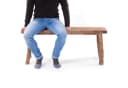 DESIGN DELIGHTS Sitzbank MALU 120 Massivholz Baumkante Bild 3